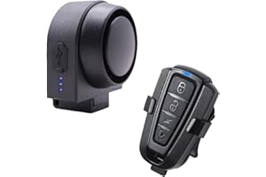 XIAOKOA Burglar Alarm,Smart Alarm with Wireless Remote Control,Waterproof Intelligent Vibration Sensor Alarm,Suitable for Bicycle/Motorcycle/Electric Vehicle/Scooter