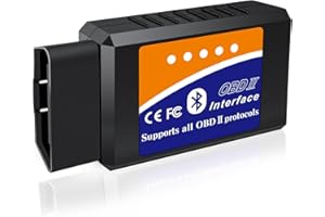 ‎RICOKEY OBD2 Bluetooth Diagnosegerät Scanner Code Leser für iOS iPhone Android Windows, Auto Diagnosegerät OBD ODB2 Adapter für OBDII Protokoll Fahrzeuge