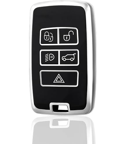 Guscio Chiave Telecomando 5 Tasti Per Land Rover Range Rover Evoque, Sport, Freelander, Discovery – Sostituzione Cover Senza Elettronica, Facile Montaggio
