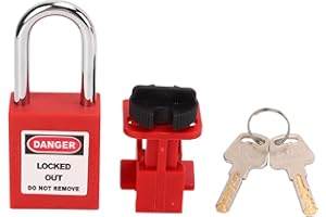 DIOCHE Leistungsschalter-Sperrvorrichtung PA-Körper aus Nylon Verchromter Sperrbalken Universelle Sicherungs- und Tagout-Kits für Leistungsschalter-Sperre für die Industrie