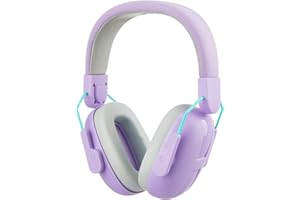 Lilian&Gema Cuffie Antirumore Bambini, SNR 25 dB cuffie bambini antirumore, Protezione orecchie bambini fascia regolabile, Cuffie protezione per bambini, per Ragazzi e Ragazze dai 4-18 Anni