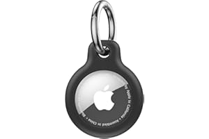 Wanme Custodia Protettiva per Airtag Apple per la Protezione Antigraffio, Cover Impermeabile per AirTag con Portachiavi in Acciaio Inossidabile, Case Airtag con Copertura Frontale