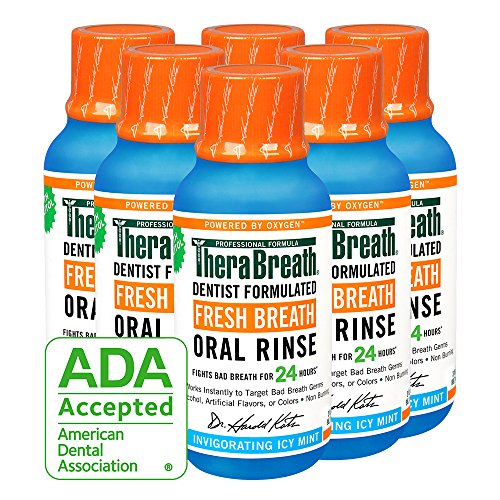 TheraBreath Dentist Recommended Fresh Breath Oral Rinse, Icy Mint Flavor, 3 Ounce Trial and Travel Size (Pack of 6) RS.2654 (71.00% Off) - Amazon TheraBreath Dentist Recommended Fresh Breath Oral Rinse, Icy Mint Flavor, 3 Ounce Trial and Travel Size (Pack of 6) RS.2654 (71.00% Off) - Amazon
