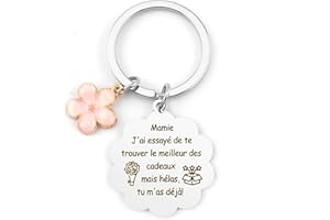 Ktiavo Porte clef original Mamie Cadeau Grand Mere Idee Cadeau Mamie Anniversaire Cadeau Noel pour Mamie Cadeau remerciement