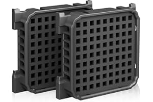 HQCM 2 filtros Fresh Air para Liebherr frigorífico – Filtro de carbón activo premium apto para 9096989, 988246000, 988246001, 9882429, 9882460, sustituye al carbón activo 7440021-00, cuadrado