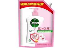 Dettol Liquid Handwash Refill – Skincare Hand Wash- 1350ml | pH Balanced | 10x Better Germ Protection