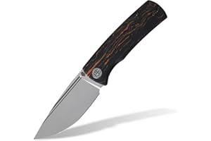Petrified fish PFP01X Beluga Coltello Pieghevole 14C28N Acciaio 2.99" Raso Lama G10 Maniglia Tascabile Coltello Pieghevole EDC (Orange Sandblasting)