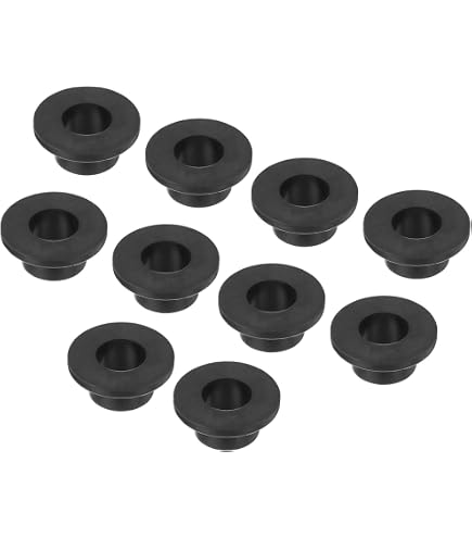 20 Pièces Passe-Fils En Caoutchouc Silicone - Diamètre 7mm, Intérieur 4mm - Pour Protection Câbles