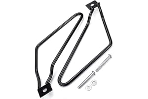 MXZZAND Supporto per Staffe di Montaggio per Borse Laterali per Moto 2PCS con XL883/1200 HD1450/1584(Nero)