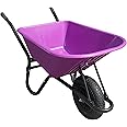 Purple Wheelbarrow - Plastic Wheelbarrow Professional Garden Barrow - TaskBarrow 110 Litre