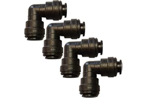 John Guest 12mm Equal Elbow Push Fit Pipe Water Fitting Connector **4 Pack**