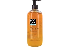 EcoTan Accelerator Gel Abbronzante Viso e Corpo 500ml, Ottimizza Abbronzatura Naturale, Per Abbronzatura all'interno o all'esterno, Utilizzabile su Lettino Abbronzante
