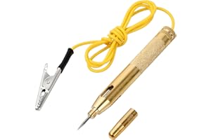 JOYAN Auto Spannungsprüfer Stift, Stromprüfer mit Krokodilklemme, Spannungsprüfer Kfz Prüflampe, Motorrad-Volt-Tester mit Kabel, Diagnosewerkzeuge für Autos und Motorrädern