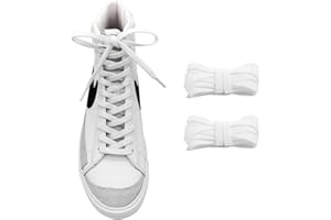 UamGlsob Cordones elásticos para zapatillas Nike Blazer, cordones planos y 8mm anchos para zapatillasde, Cordones extra largos de repuesto