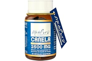 Canela Ceylan 2500 mg Estado Puro - Auténtica Canela de Ceilán - x5 Veces más Concentrada que la Corteza de Canela en Polvo - Control de Azúcar en Sangre - 30 Cápsulas de Tongil