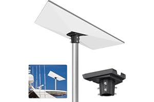 Justech Adaptador para Tubo Starlink Gen 3 Soporte Ajustable 360° + 20° Inclinación Aleación de Aluminio Compatible con Diámetro 20-38mm | Instalación en Techo/Pared/Suelo, Diseño Sin Tuercas