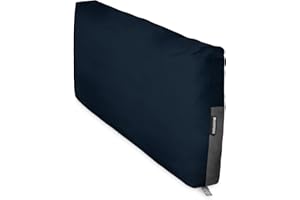 HAPPERS Cojín Impermeable y Desenfundable para Palets en Polipiel Exterior Azul Oscuro 120x45x25