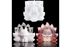 Voyyphixa Stampi per Resina Animali 3D Stampo Silicone Volpe a Nove Code Stampi Candele Resina Epossidica Trasparente per Fai-da-Te Aromaterapia Gesso Sapone Casa Decorare Artigianato