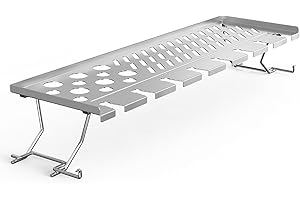 onlyfire Rejilla de Calentamiento Parrilla de Acero Inoxidable para Weber Spirit 300 Series, Spirit E310 S310 E320 S320 SP330 (Control Montado en la Parte Delantera), para Ahumar, Alitas de Pollo