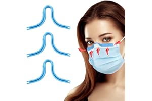 HSAJS 3pc Pince-Nez Anti-buée, Pont de Nez pour Couverture faciale, Pont de Nez Anti-buée en Silicone réutilisable,Bleu