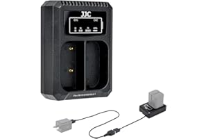 JJC Podwójna ładowarka USB adapter do Olympus OM SYSTEM OM-1 Mark II OM SYSTEM BLX-1 akumulator litowo-jonowy do aparatu cyfrowego OM SYSTEM HLD-10 OM-1 SBCX-1