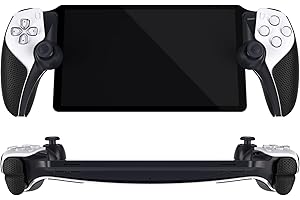 PlayVital Grip Sticker do PS Portal,Antypoślizgowy Skin na Kontrolera do PS Portal z Naklejki Ochronne Trigger Buttons,Akcesoriów do PS Portal-Czarny