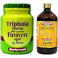 Baidyanath Arjunarishta Liquid 450 ml & Baidyanath Nagpur Triphala Churna, Vitamin C, Iron & Zinc, Natural,Pack of 500 g