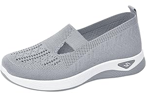 ZUOYUE Chaussure De Sport Femme Orthopédiques Mode Air Running Course Chaussures sans Lacet Ete Outdoor Casual Mesh Respirant Confort Legere Sneakers Chaussures De Marche AntidéRapantes à Coussin