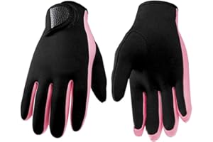 FAXIANTHER Adults 1.5mm Neoprene Diving Gloves Flexible Thermal Full Finger Short Wetsuit Gloves for Swimming Snorkeling Kayaking Surfing Watersports Spearfishing Sailing