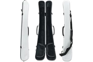 YoungMonic Pionowy podwójny inny kolor nylon/włókno węglowe łuk basowy etui na 2 kokardki do niemieckich nowych pudeł z kokardą basową