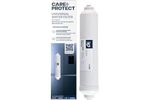CARE + PROTECT CARE+PROTECT filtre à eau de réfrigérateur pour HAIER - SAMSUNG - LG - HISENSE - Purification de l'Eau et des Glaçons - Amélioration du Goût - Élimine les Contaminants - le chlore et les Odeurs