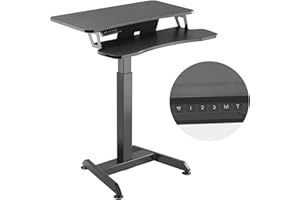 ‎MACLEAN Maclean MC-835 Elektrisch Höhenverstellbarer Computertisch Arbeitstisch bis 37 kg Steh- & Sitzposition 72-122 cm Höhenverstellung