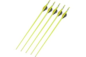 Shoze 12Pcs Archery Carbon Arrows Spine Mix Carbon Arrow 30" Steel Tip For Recurve and Compound Bow