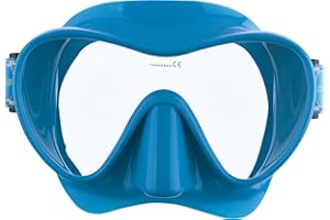 CRESSI F1 - Rahmenlose Maske F1 oder Combo Set Rahmenlose Maske + Schnorchel Dry zum Tauchen und Schnorcheln, Einheitsgröße, Unisex