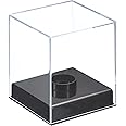 sourcing map Baseball Display Case, Acrylic Cube Baseball Storage Case, Clear Display Case for Autographed Baseball Memorabilia Baseball