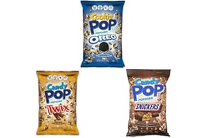 HEART FOR CARDS 3 x Candy Pop Popcorn - Canadian Chocolate Popcorn 149g + Heartforcards® Versandschutz (ALLE 3 SORTEN (OREO, SNICKERS, TWIX))