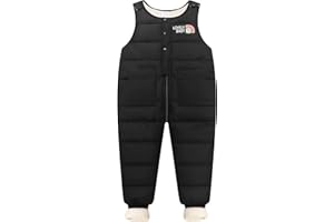 SEAUR Salopette Hiver Bébé Garçon Fille Barboteuse en Duvet Pantalon Hiver Chaud Enfant 6 Mois-6 Ans Combinaison de Neige sans Manche