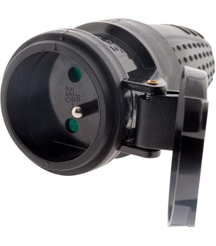 Debflex Stecker 2P Kopfschmuck T 16 A Rechts, Schwarz – Industrie-Stecker Für Sichere Verbindungen