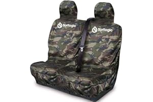 SURFLOGIC SURF LOGIC , Funda Impermeable Para Asiento Coche Doble Unisex Adulto, Negro (Black), L