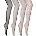Produktbild A.O.R Schwarze Netzstrumpfhose Damen Sexy Strumpfhose Fischernetz Strumpfhosen Frauen Strümpfe 4 Stück 4 Stile