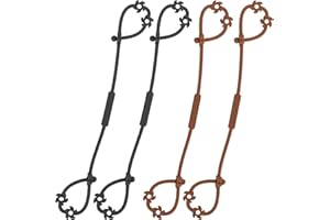 LOVE DEPOT Cup Catcher, Spielzeug Sicherheitsgurte Trinkbecher Halteriemen für Kinderwagen Hochstuhl Autositz, aus Lebensmittelqualität Silikon, BPA-frei, 2er-Pack (Clay x2 + Dark Grey x2)