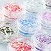 Gellen Diamond Sequins Acrylic 12 Colors UV Gel DIY Glitter Decoration Nail Art Sequins Powder Set