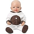 Vollence 16 inch Lifelike Full Body Silicone Baby Doll Girl Mouth Open Anatomically Correct Newborn Baby Doll with Feeding Kit & Gift Box - Girl