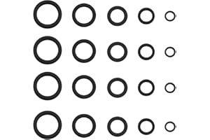 ECSiNG 100 Pièces Anneaux de Plate-Forme Ronds Anneau de Pêche Mat Revêtement Noir 5 Tailles Anneaux Fendus de Pêche Accessoire de Connecteur d'appât de Leurre (2/3,1/3,7/4,4/5,3mm)