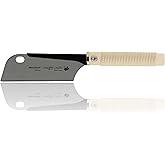 Augusta-Heckenrose Japanese Dozuki Saw - Traditional Saw with Sturdy Steel Back and Bevel Handle - Diamond Cut on Three Sides