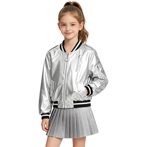 ranrann Enfant Fille Veste Paillette Métallique Manteau Brillant Haut Danse Hip hop Moderne Jazz Costume Danse Disco Tenue 5-16 Ans Type A Argenté 15-16 ans ranrann Enfant Fille Veste Paillette Métallique Manteau Brillant Haut Danse Hip hop Moderne Jazz Costume Danse Disco Tenue 5-16 Ans Type A Argenté 15-16 ans