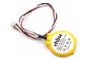 vhbw Bateria BIOS kompatybilna z notebookiem komputerowym Dell Latitude E6400, E6410, E6500, E6510, E5400, E4300 (200 mAh, 3 V, litowo-jonowa)