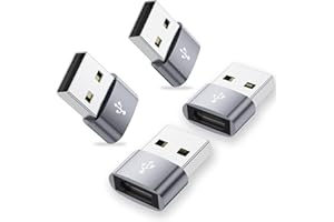 Ticenpe USB C to USB Adapter 4Pack USB C to USB A Adaptor for iPhone 16 15 Series Car Charger Adapter, Type C Female to USBA Male Cable Converter for iPad 10 Air 4 5, Samsung Galaxy S25 S24 S23, Pixel