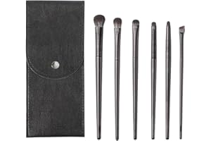 ZCSOWE 6 Piezas Brochas de Maquillaje Ojos Pinceles Maquillaje,Set de Brochas de Maquillaje Profesional delineador sombra de ojos juego de brochas para ojos para Sombra de Ojos Mezcla Cejas