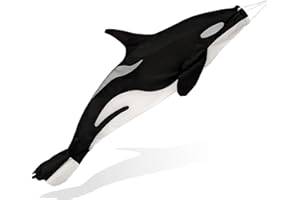 Madrona Brands Orca Whale Fish Windsock | Durable Outdoor Hanging Decoration | Yard, Garden, Boat, Deck and More | 40-Inch